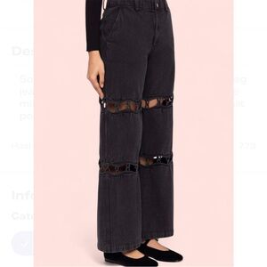 Sea New York Luz High Waisted Cut Out Jeans- size 8